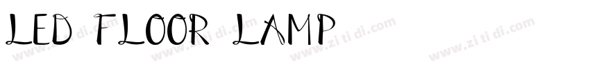 Led Floor Lamp字体转换